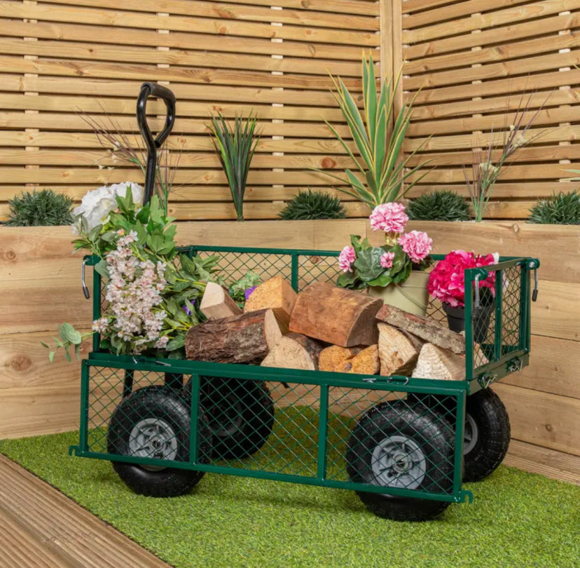 heavy-duty garden cart or trolley
