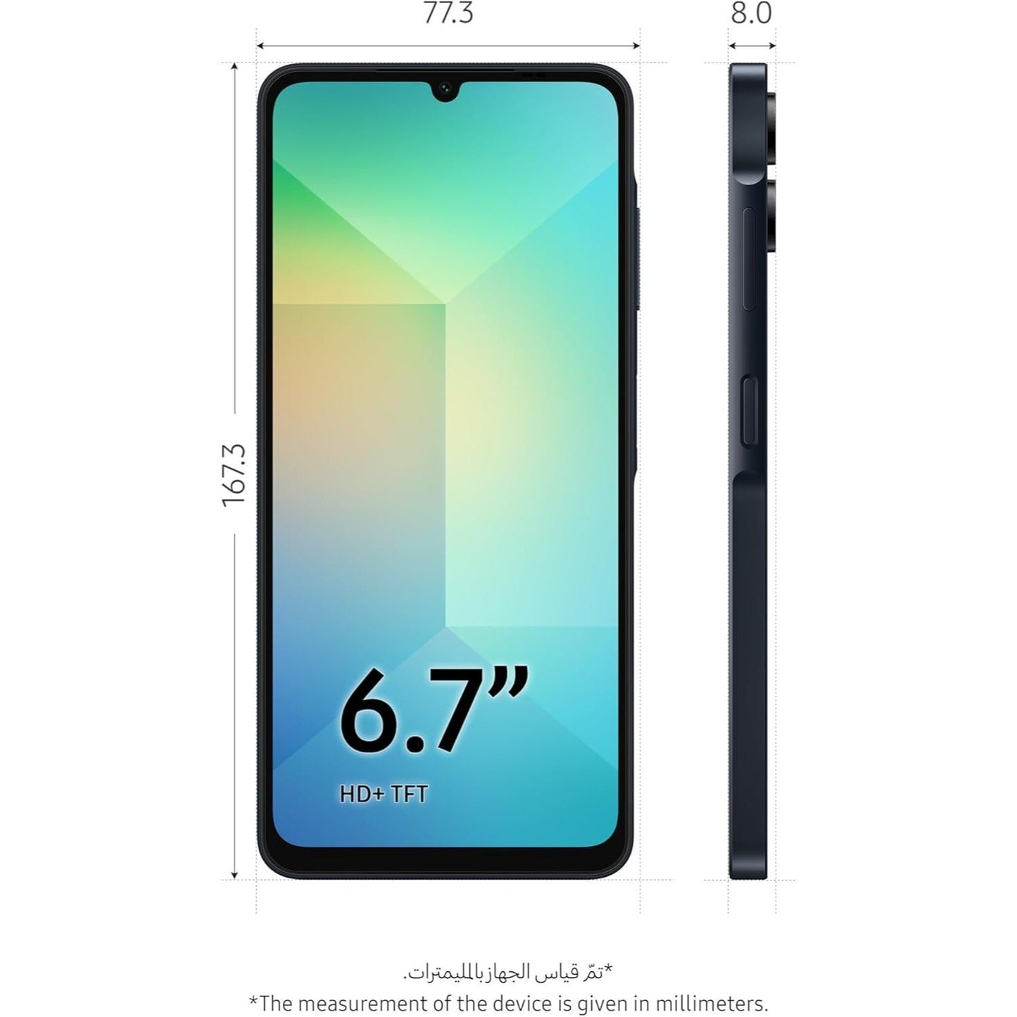 Samsung Galaxy A06 4G 4/64GB Unlocked & Sim free Smartphone Black.