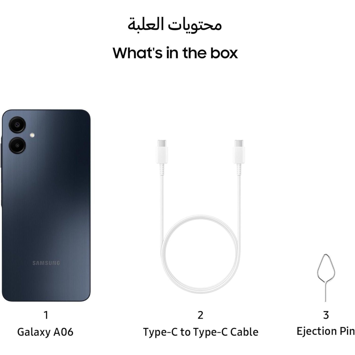 Samsung Galaxy A06 4G 4/64GB Unlocked & Sim free Smartphone Black.