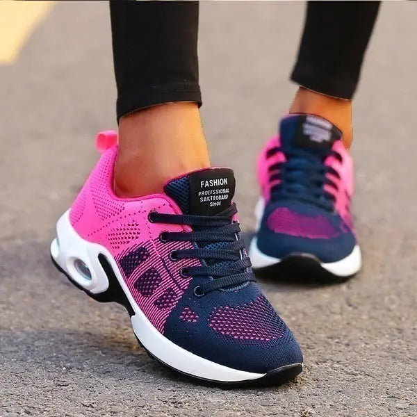 Large Size Summer Air Cushion Sport Shoes Women Sneakers White Sports Shoes Womens Running Shoes Lady Snickers Female GME-0093