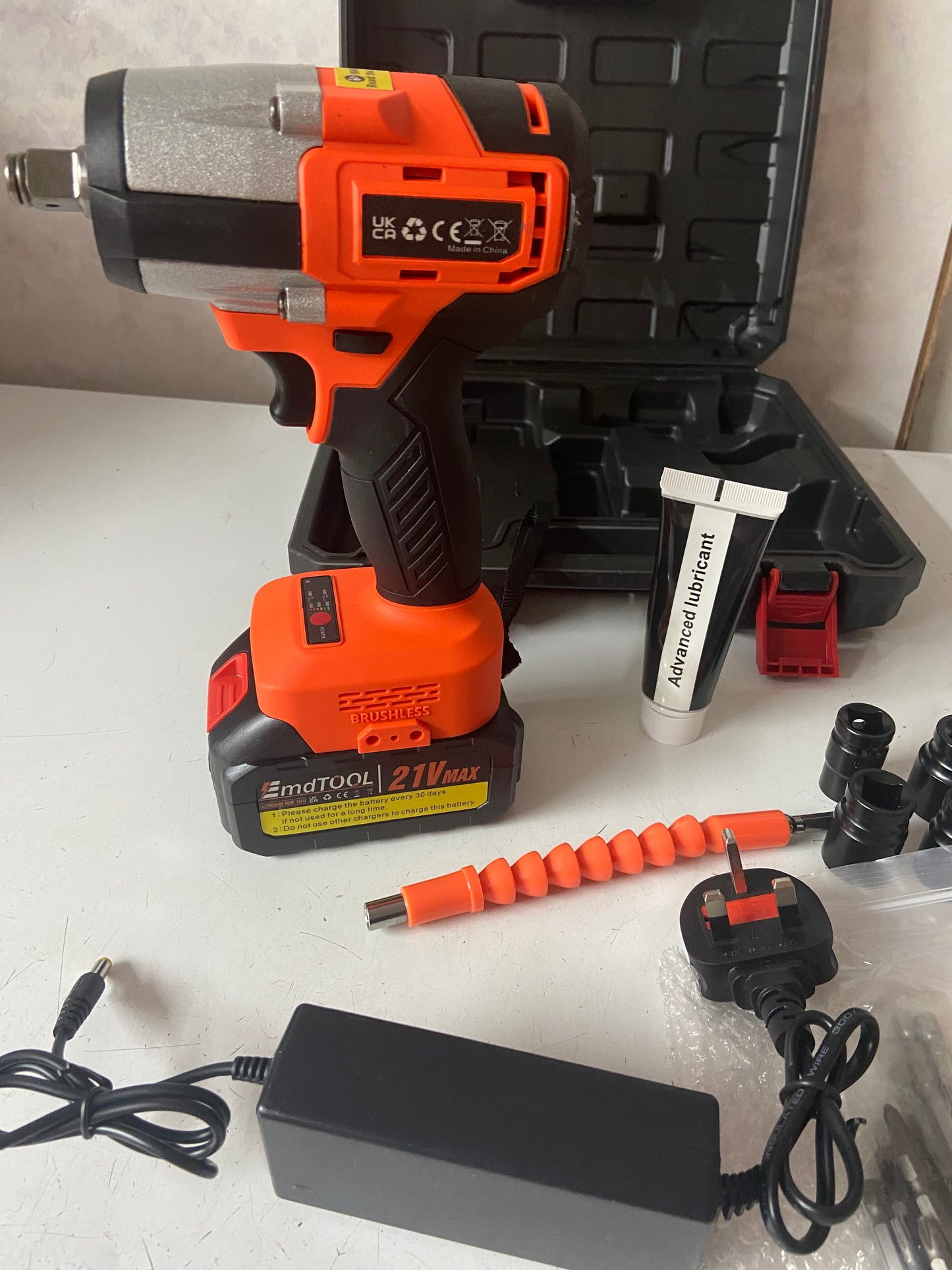 Cordless Electric Impact Wrench Kit 21V