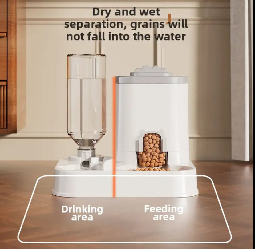 automatic pet feeder and water dispenser