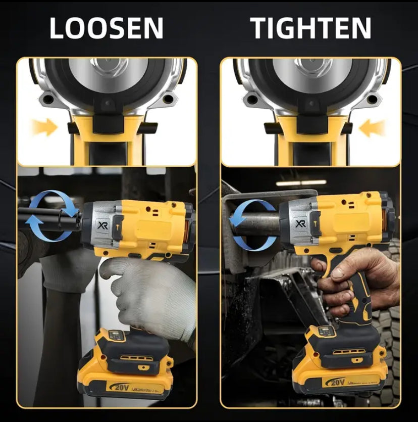 20V Cordless Impact Wrench Kit – Li-Ion Rechargeable