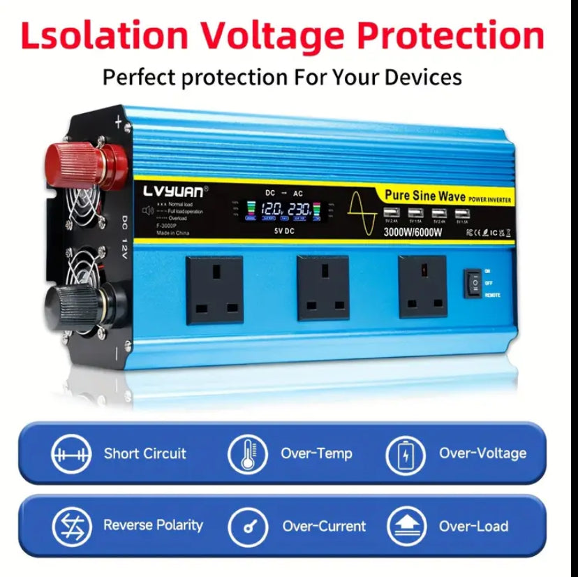 LVYUAN Pure Sine Wave Power Inverter