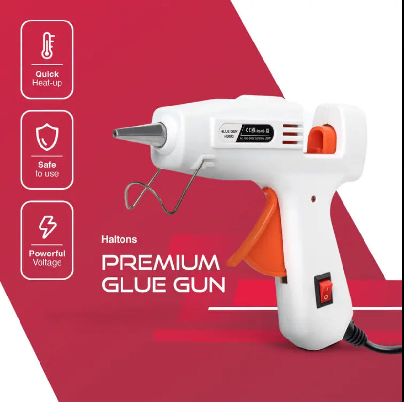 Hot Glue Gun & 50 Melt Glue Sticks