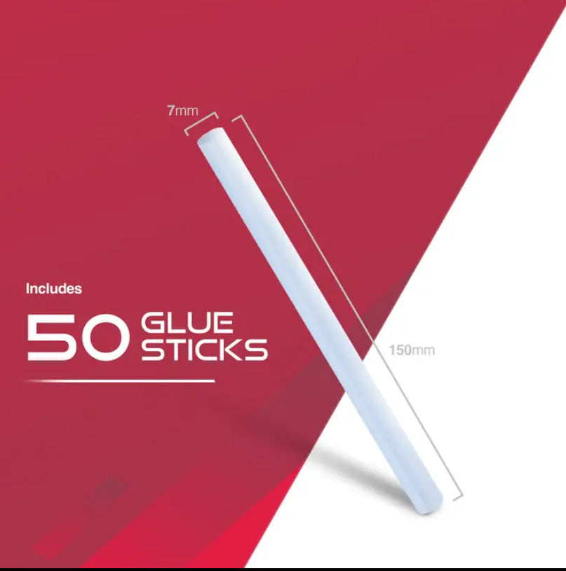 Hot Glue Gun & 50 Melt Glue Sticks