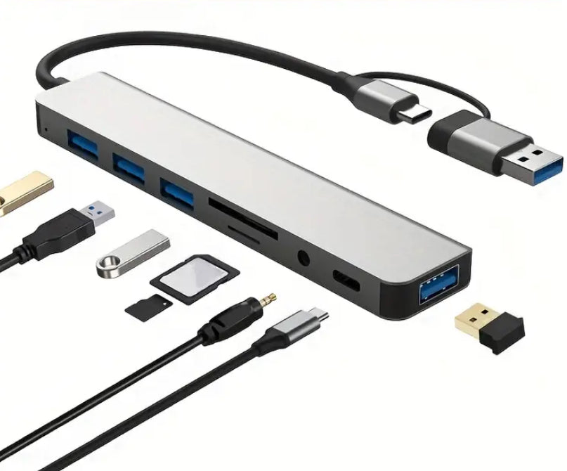 8in 2 USB Type C USB