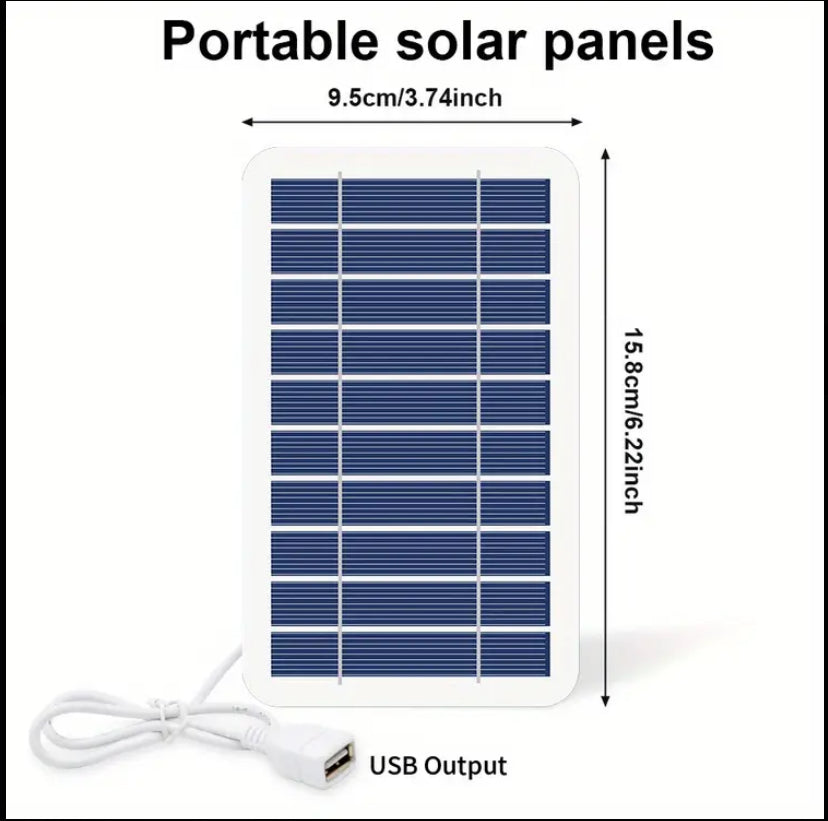 Solar Portable Charger with USB Charging