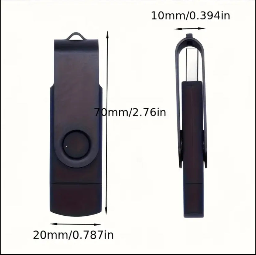 2-in-1 USB C Flash Drive 32 GB