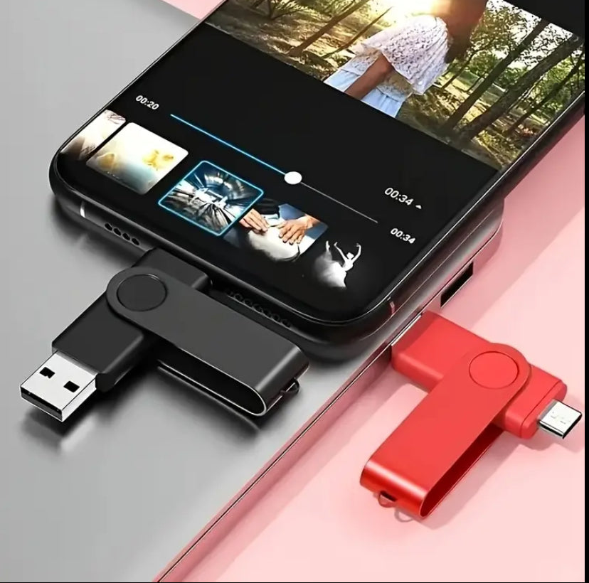 2-in-1 USB C Flash Drive 128GB