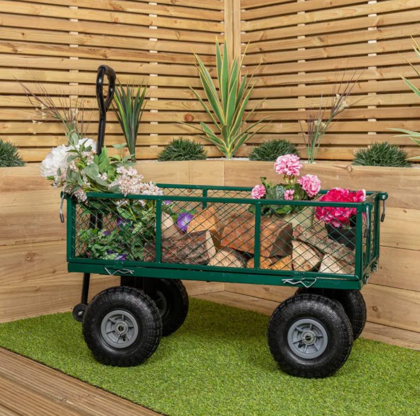heavy-duty garden cart or trolley