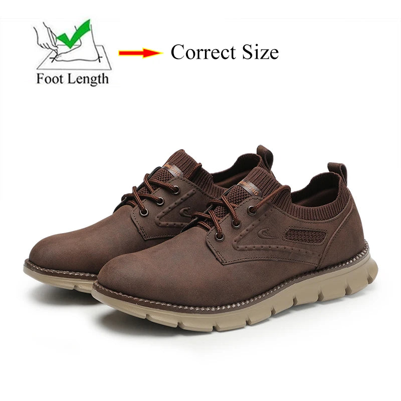 Spring Autumn Mens British Style Leather Casual Shoes Retro Fashion For Gentleman Big Size 48 49