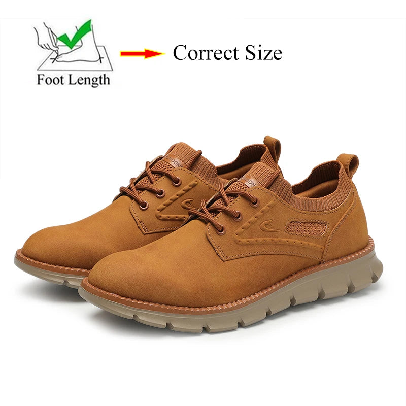 Spring Autumn Mens British Style Leather Casual Shoes Retro Fashion For Gentleman Big Size 48 49