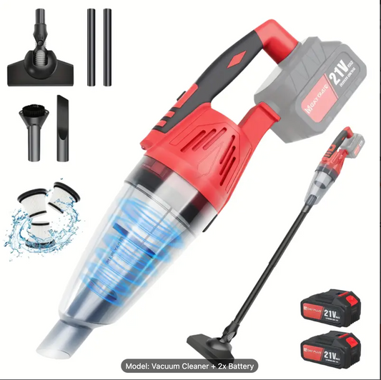 2 Batteries - Handheld Vacuum Cordless Car Vacuum with Strong Suction, Portable Hand Held Vacuum Cleaner with Battery & 3 Filters, Lightweight Hand Car Vacuum Rechargeable for Pet Hair, Home, Office